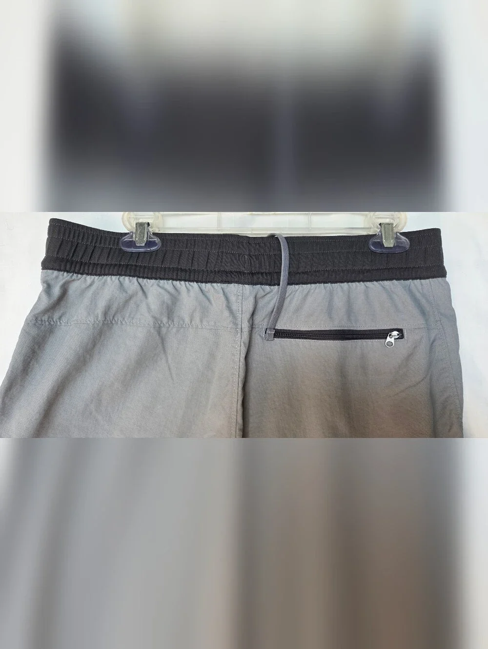 The North Face Men's Gray Elastic Drawstring Waist Shorts Nylon Sz  M Quick-dry
